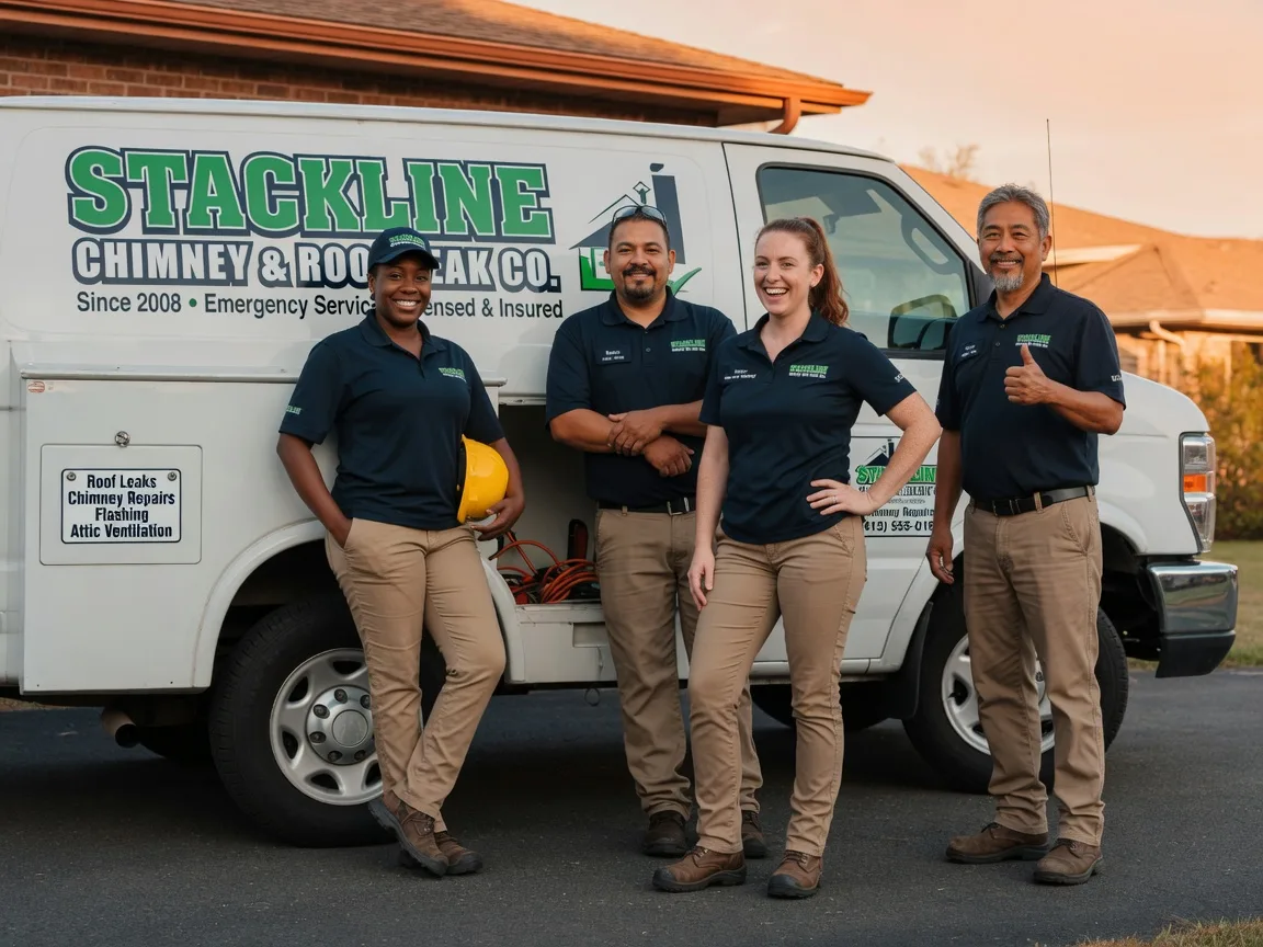 Chimney flashing repair company in Mineola, TX